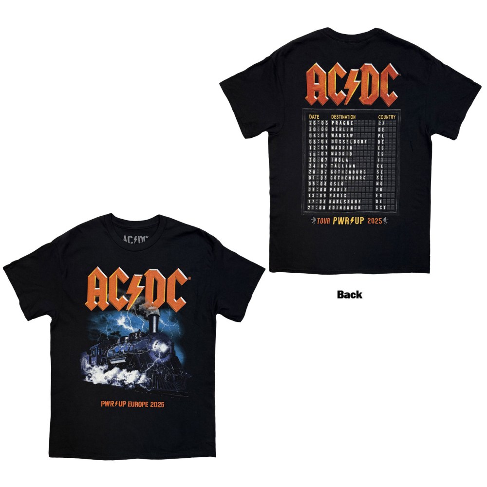 AC/DC - Train EU Tour '25 Herren TShirt - Schwarz